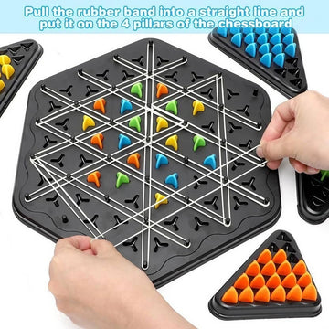 Triangle Chess, Geometric, Innovative Rubber Board