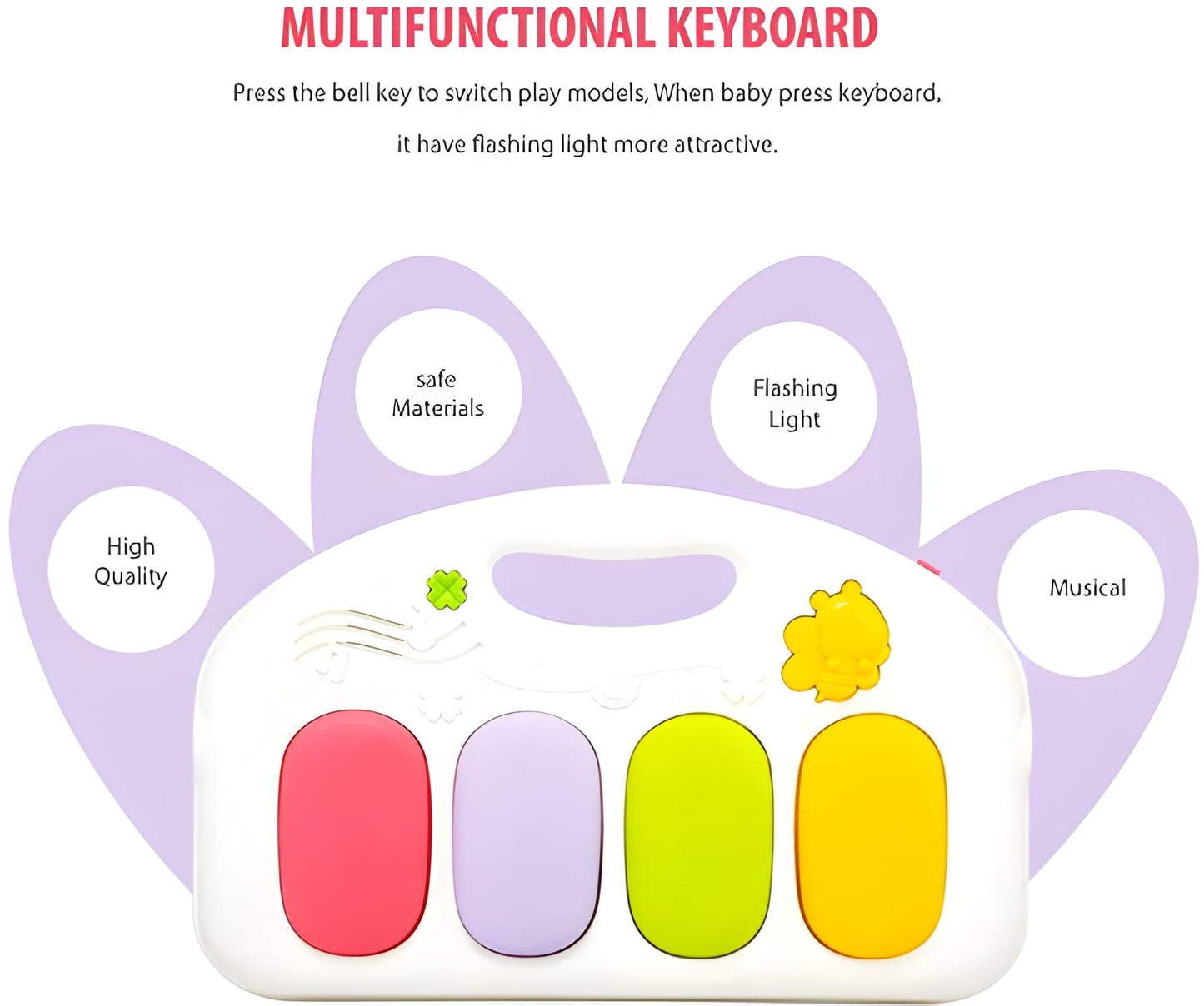 5 in 1 Indian Musical Keyboard Mat Piano Gym