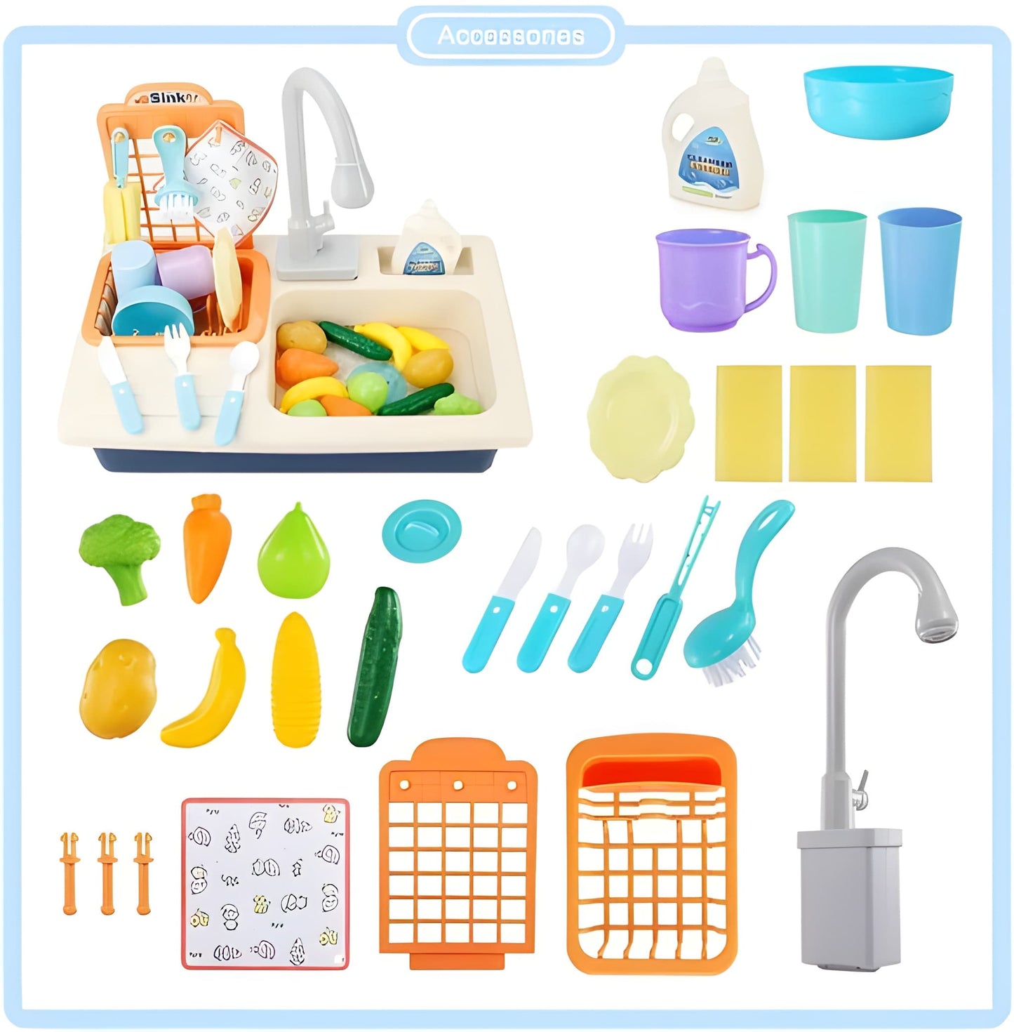 Sink Dishwasher Kids Play Kitchen