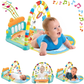 Baby Play Gym Kick and Play Piano Mat Newborn Toy for Boy and Girl 0-18 Month