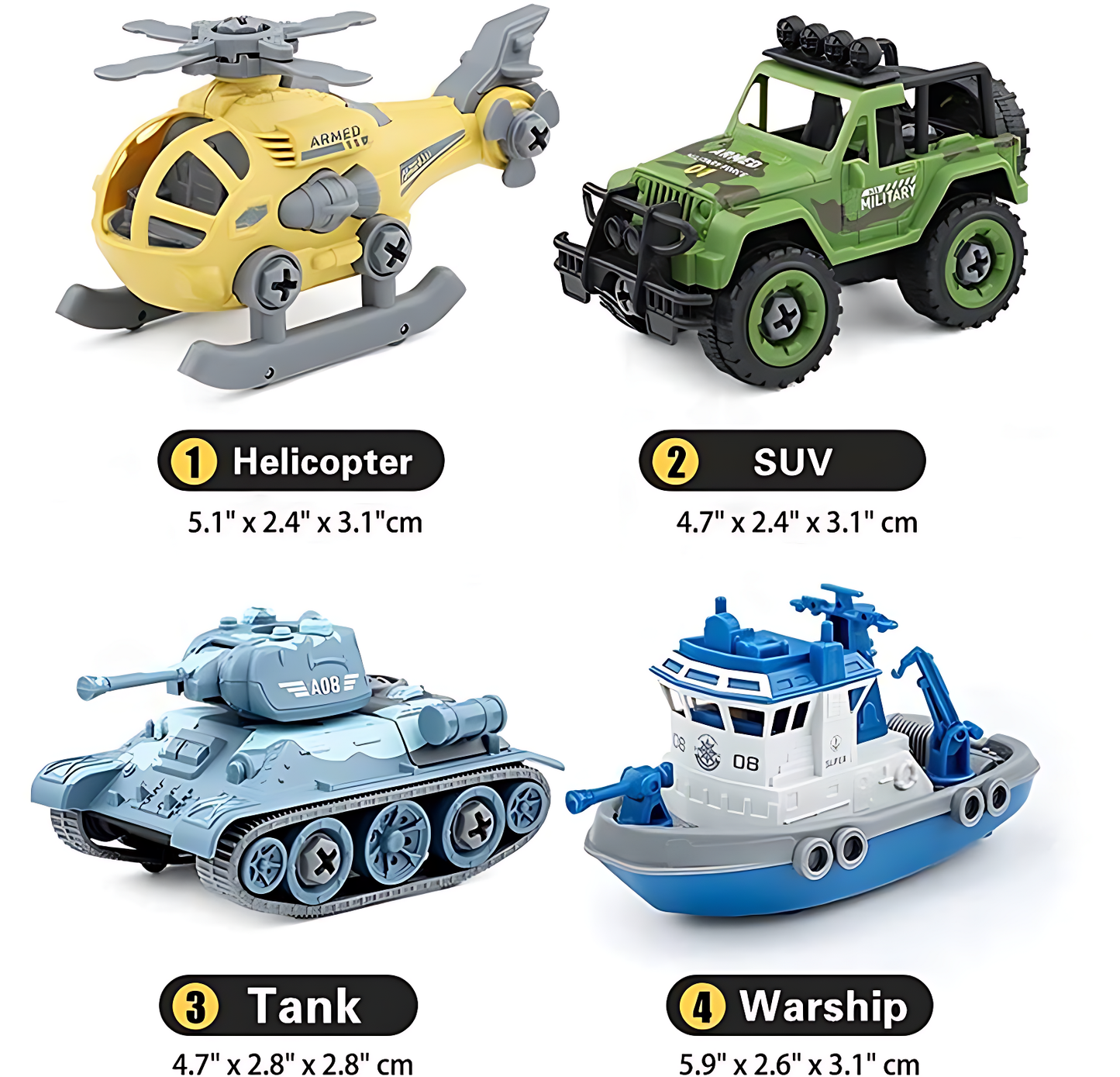 Military Army Foldable Car