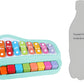 2 in 1 Baby Piano Xylophone Toy, 8 Multicolored