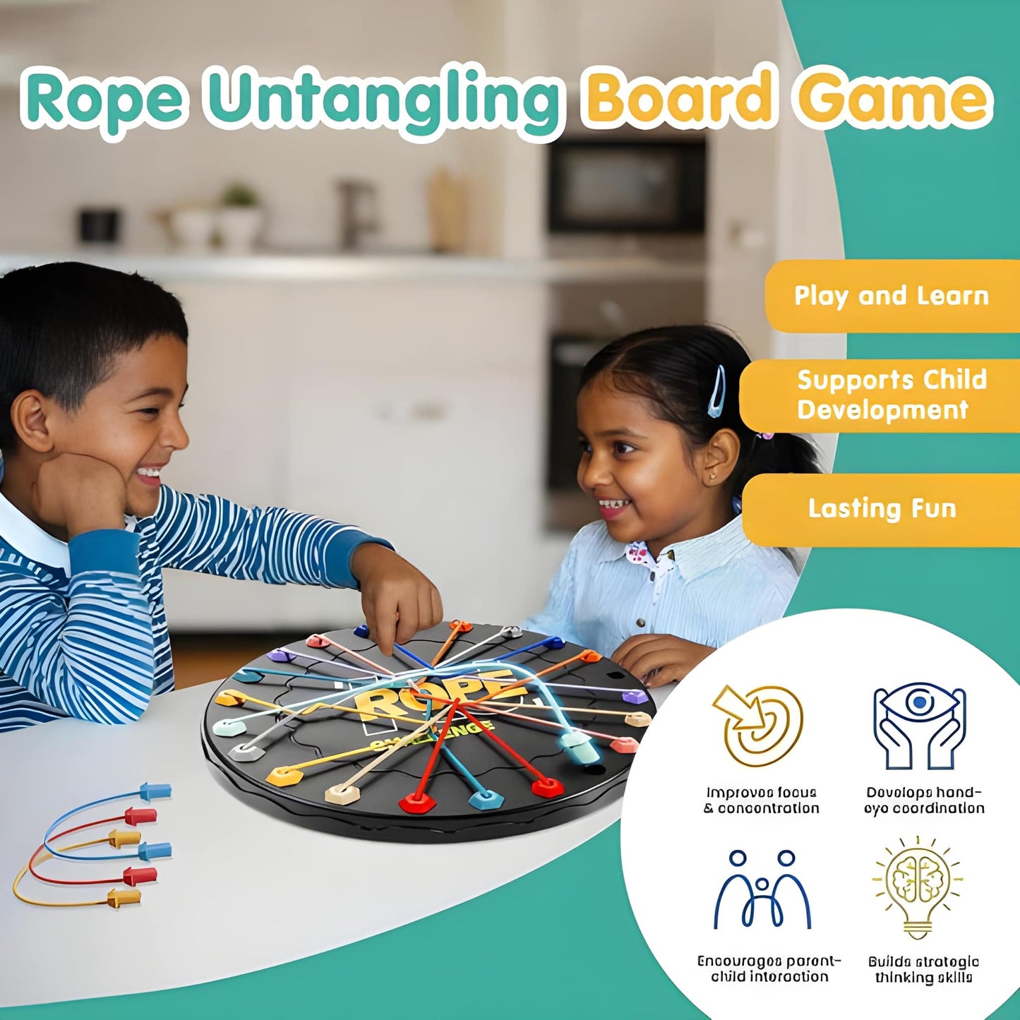 Rope Untangling Puzzle Game,Twisted Rope Puzzle