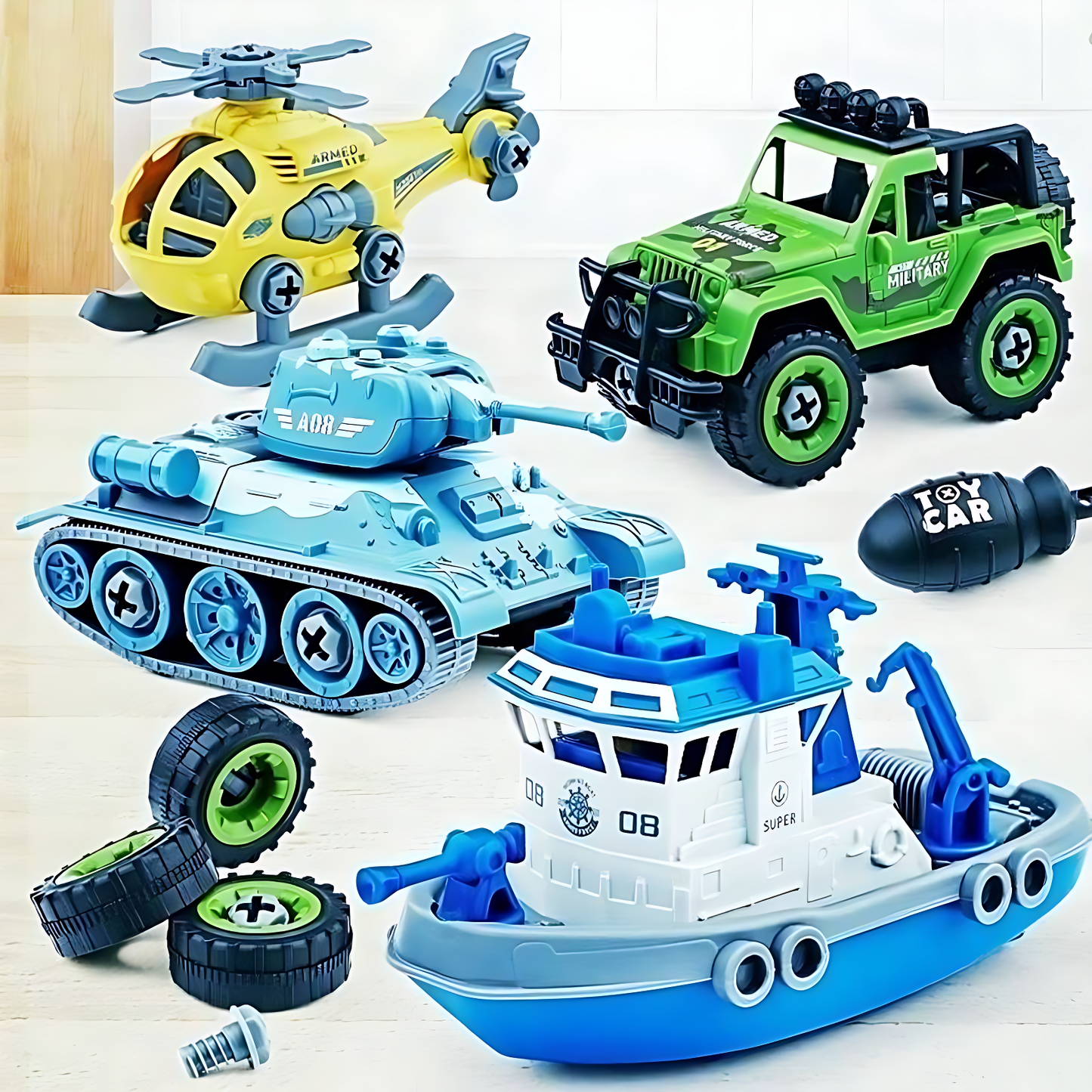 Military Army Foldable Car