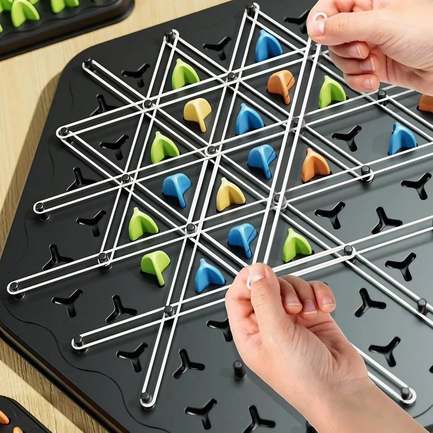 Triangle Chess, Geometric, Innovative Rubber Board