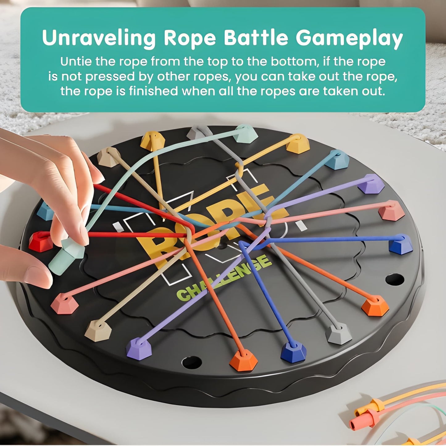 Rope Untangling Puzzle Game,Twisted Rope Puzzle