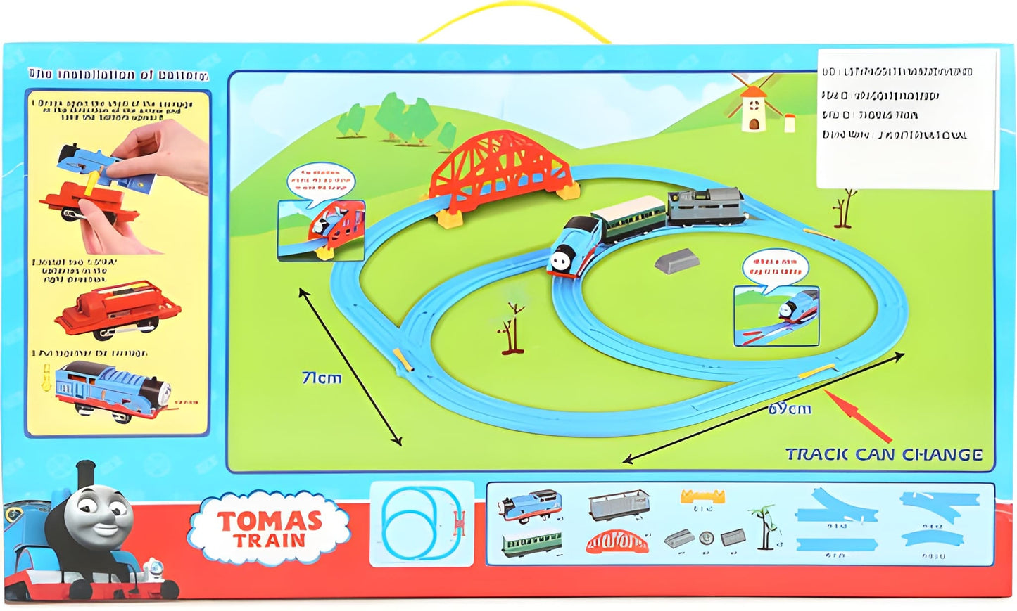 Battery Operated Train Toy Track