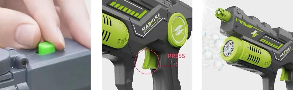 Automatic Bubble Machine & Water Gun Toy