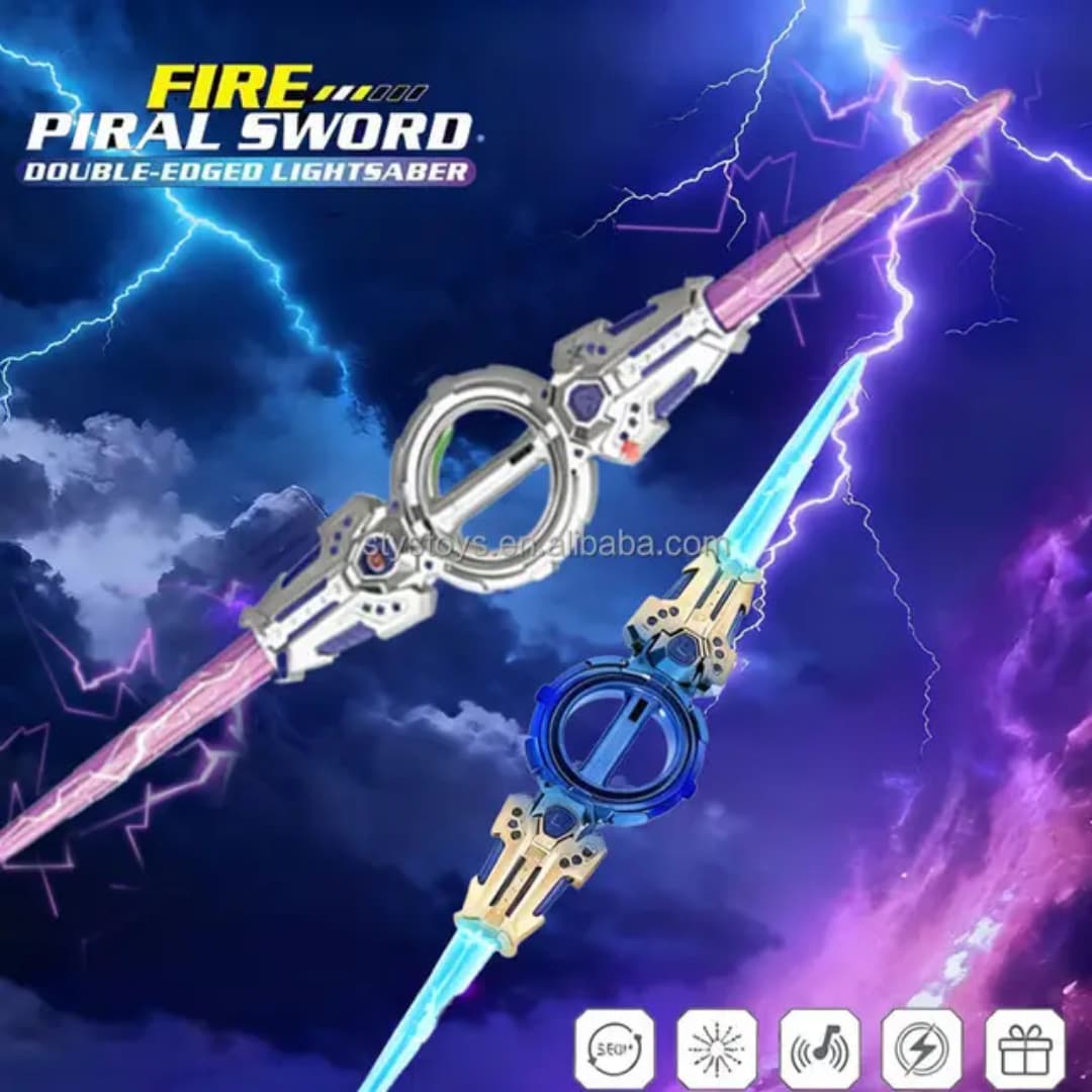 Fire Spin Sword Double-Edged